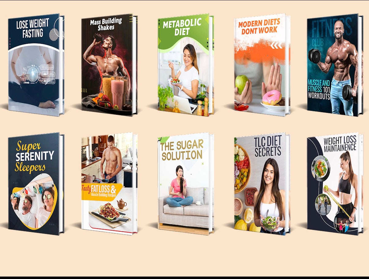 50 FITNESS EBOOK Bundle, Coach Ebook Program, Health Wellness , Exercise, Personal Trainer, Gym, Health Motivating E-book, Workout Online