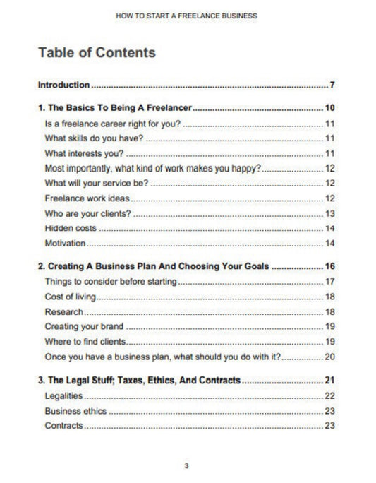 How To Start a Freelance Business, Discover a Step-by-Step Guide To Starting a Freelance Business, PDF eBook, Digital Download
