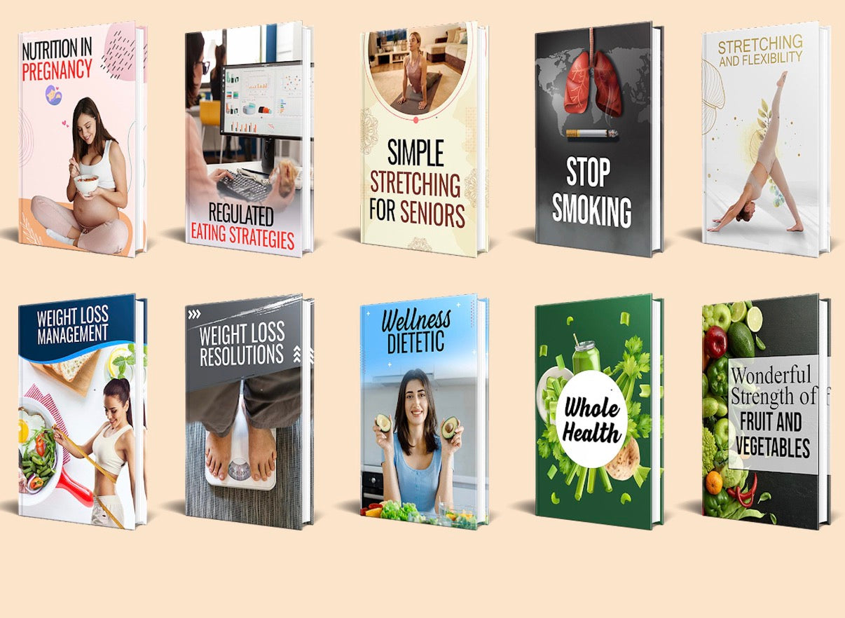 50 FITNESS EBOOK Bundle, Coach Ebook Program, Health Wellness , Exercise, Personal Trainer, Gym, Health Motivating E-book, Workout Online