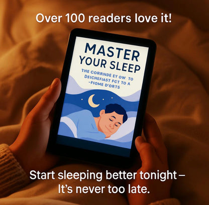 Master Your Sleep Ebook | Natural Sleep Improvement PDF Guide | Digital Download for Better Rest, Wellness & Insomnia Relief